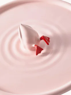 Discount Pols Potten Plat de service artisanal en céramique Diving Duck Rose pâle, rouge