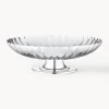 Hot GEORG JENSEN Plat de service en acier inoxydable strié Bernadotte