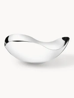 New GEORG JENSEN Plat de service en acier inoxydable de forme organique Bloom