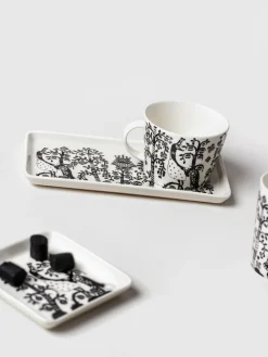 Fashion iittala Plat de service en porcelaine Taika Noir, blanc