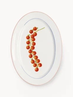 Best &k Amsterdam Plat de service en porcelaine Fine Bon Chine Tomato Tomates