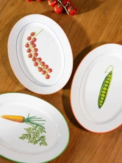 Best &k Amsterdam Plat de service en porcelaine Fine Bon Chine Tomato Tomates