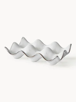 Clearance Broste Copenhagen Plateau à œufs artisanal Nordic Sand Gris clair, chiné