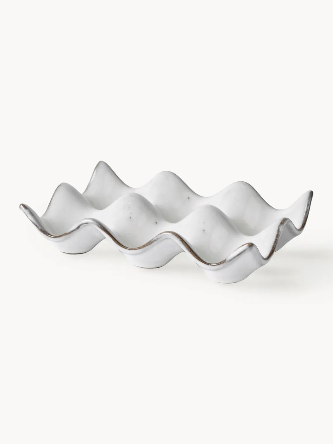 Clearance Broste Copenhagen Plateau à œufs artisanal Nordic Sand Gris clair, chiné