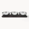 New GEORG JENSEN Plateau apéritif Bernadotte, 4 élém.