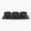 Fashion Villeroy & Boch Plateau apéritif en porcelaine Manufacture Rock, 4 élém.