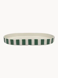 Online Oyoy Living Design Plateau décoratif artisanal Toppu Vert foncé, blanc