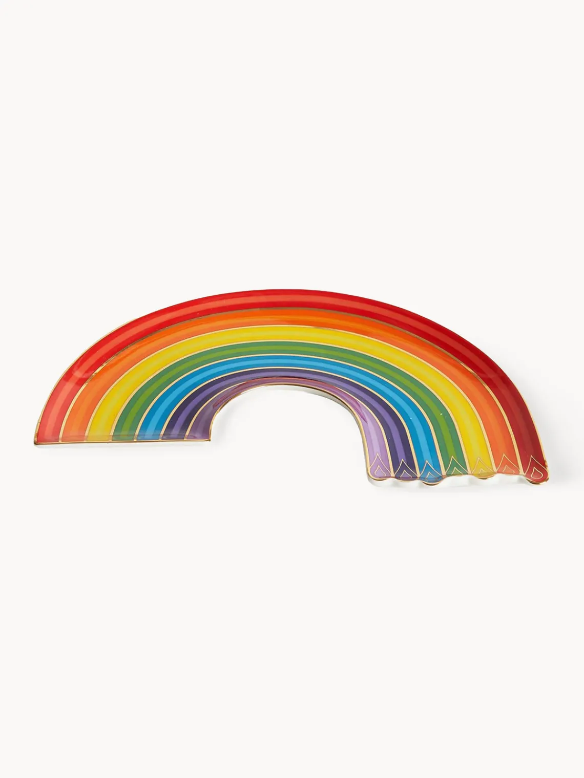 Discount Jonathan Adler Plateau décoratif en porcelaine Rainbow