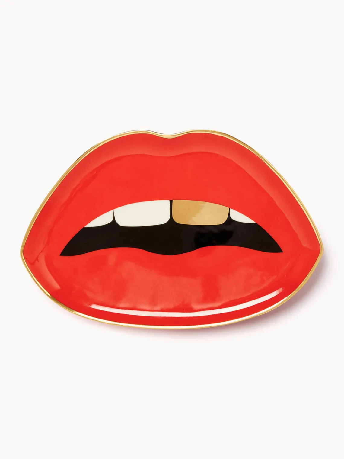 Clearance Jonathan Adler Plateau décoratif en porcelaine Lips