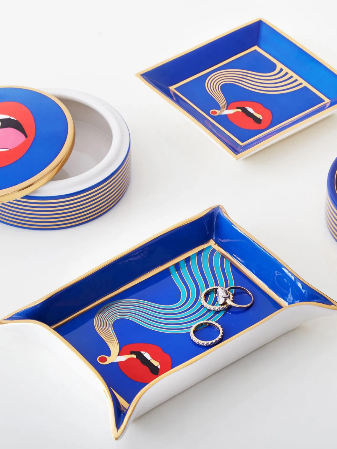 Sale Jonathan Adler Plateau décoratif en porcelaine Full Dose