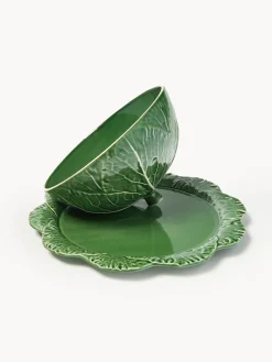 Online BORDALLO PINHEIRO Plateau de service avec couvercle Cabbage