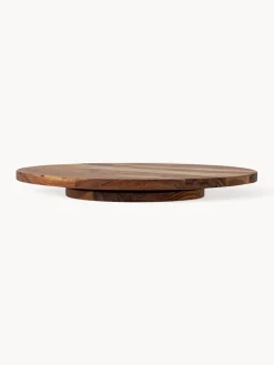 Sale Bloomingville Plateau de service rotatif en bois d'acacia Elenor