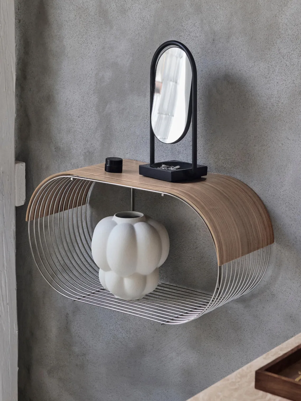 Hot AYTM Plateau en chêne pour étagère murale Curva Bois de chêne