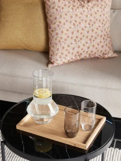 Clearance Hübsch Plateaux décoratifs faites main Nature, 2 élém.