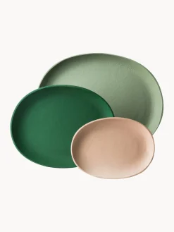 Discount Pols Potten Plateaux de service décoratifs Greek, 3 élém. Beige clair, vert clair, vert foncé