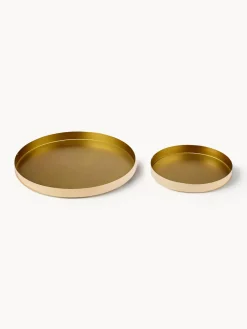 Sale ladelle Plateaux de service ronds Aurora, 2 élém. Doré