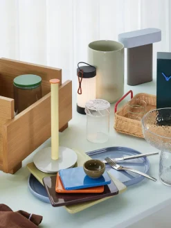 Online Hübsch Plats de service artisanaux en farine de roche Amare, 2 élém.