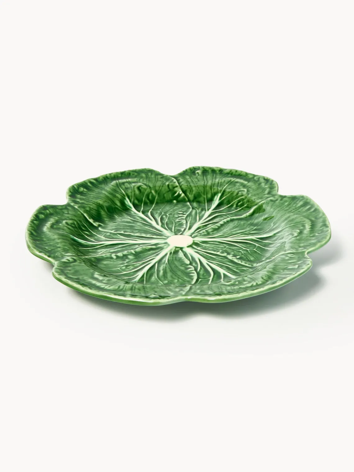 New BORDALLO PINHEIRO Plats de service peints à la main Cabbage, 2 pièces