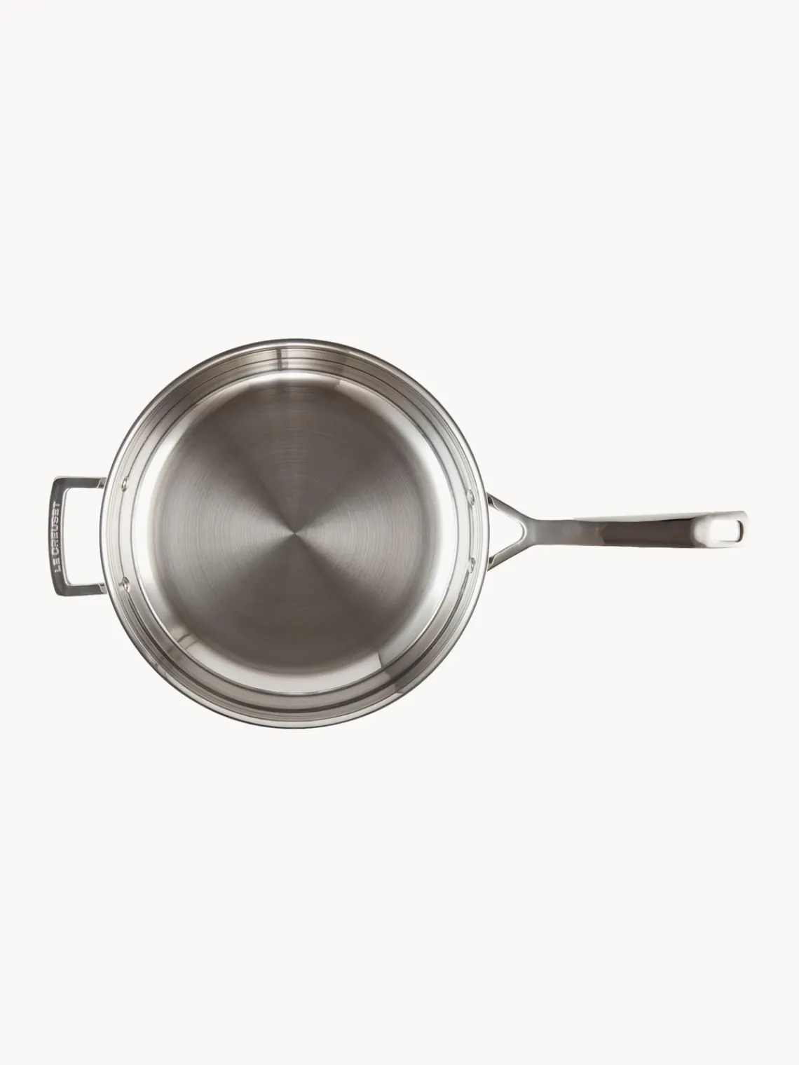 Clearance LE CREUSET Poêle à frire avec manche en acier inoxydable 3 plis Move