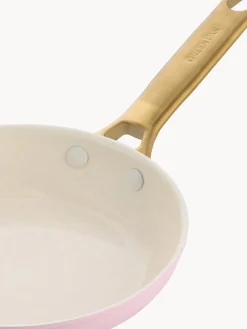 Hot GreenPan Poêles à frire avec revêtement antiadhésif Padova, 2 élém. Rose pâle, doré