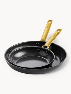 Online GreenPan Poêles à frire avec revêtement antiadhésif Padova, 2 élém. Noir, doré