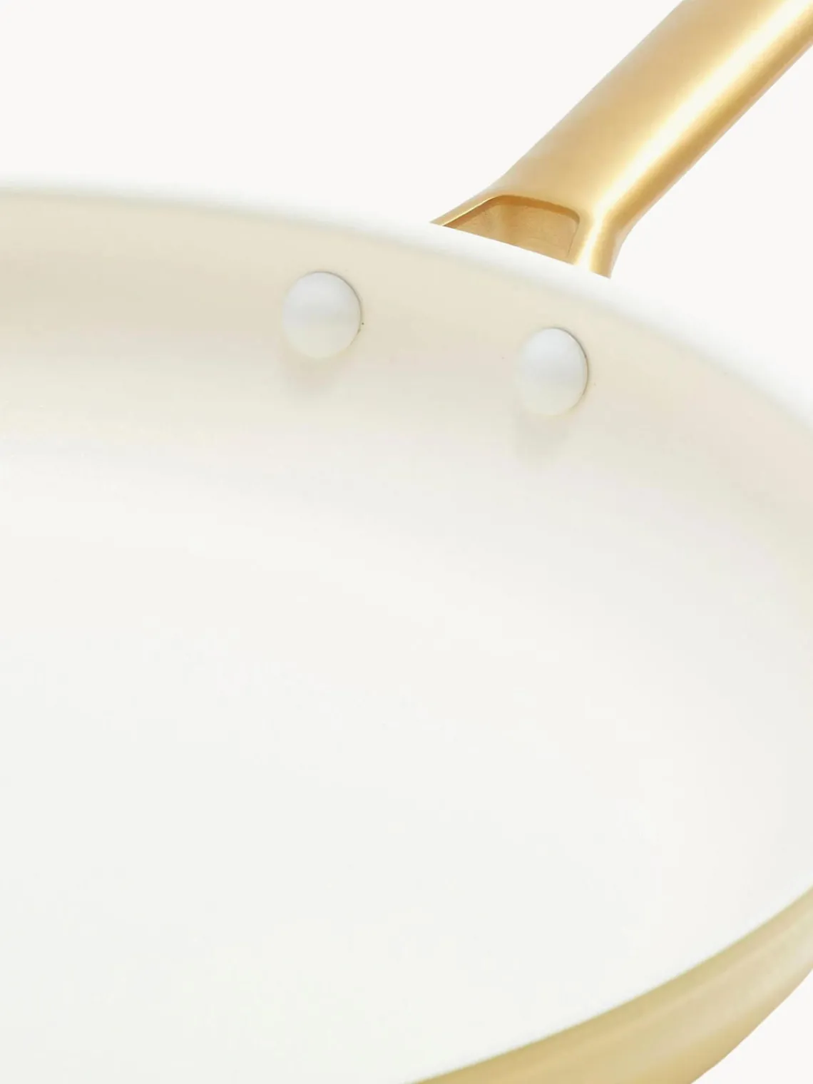 Discount GreenPan Poêles à frire avec revêtement antiadhésif Padova, 2 élém. Jaune soleil, blanc crème