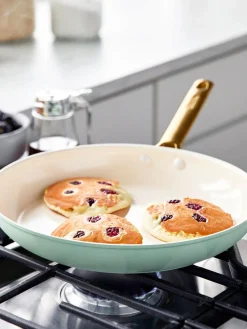 Online GreenPan Poêles à frire avec revêtement antiadhésif Padova, 2 élém. Vert menthe, blanc crème