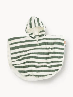 New Done by Deer Poncho de bain en coton bio Stripes