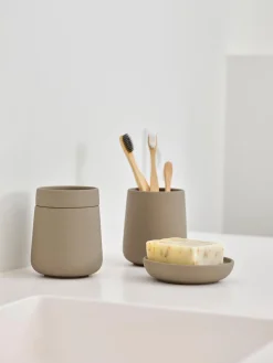 Clearance Zone Denmark Porte-brosses à dents en porcelaine Nova One Taupe