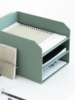 Discount Bigso Box of Sweden Porte-documents Trey Vert sauge