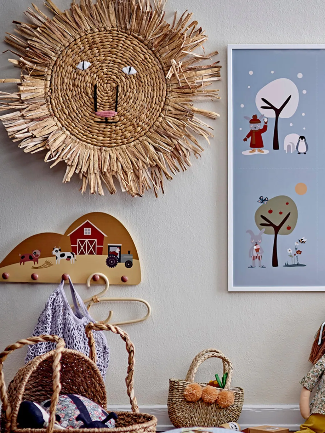 Outlet Bloomingville Mini Porte-manteau en bois Billy