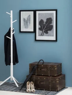 Clearance Westwing Porte-manteau en bois Bremen Blanc