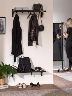 Sale Rowico Porte-manteau en chêne Milford Noir