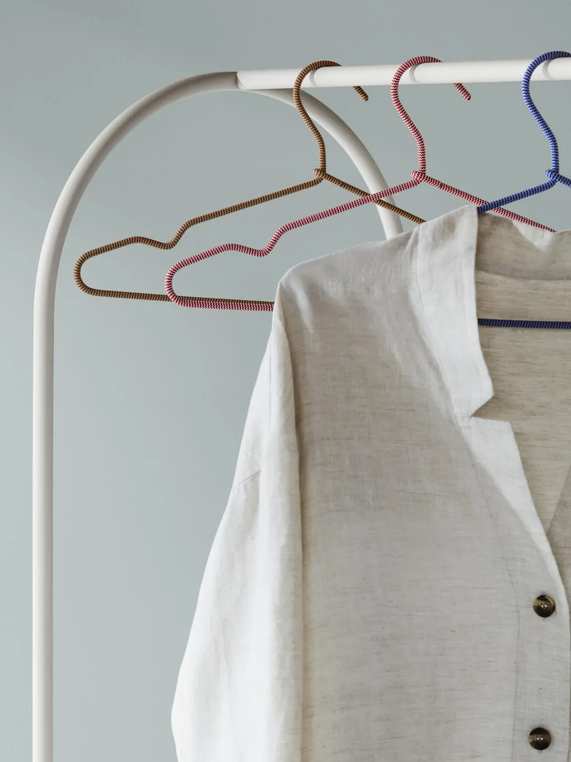Clearance Broste Copenhagen Porte-manteau en métal Archie Blanc