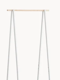 Best Yamazaki Porte-manteau en métal Tower Blanc, bois clair