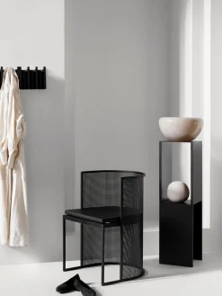 Outlet Kristina Dam Porte-manteau mural bois de chêne Column Noir