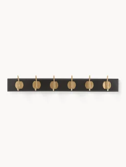 Sale Nordal Porte-manteau mural en bois Edgy Noir, laiton