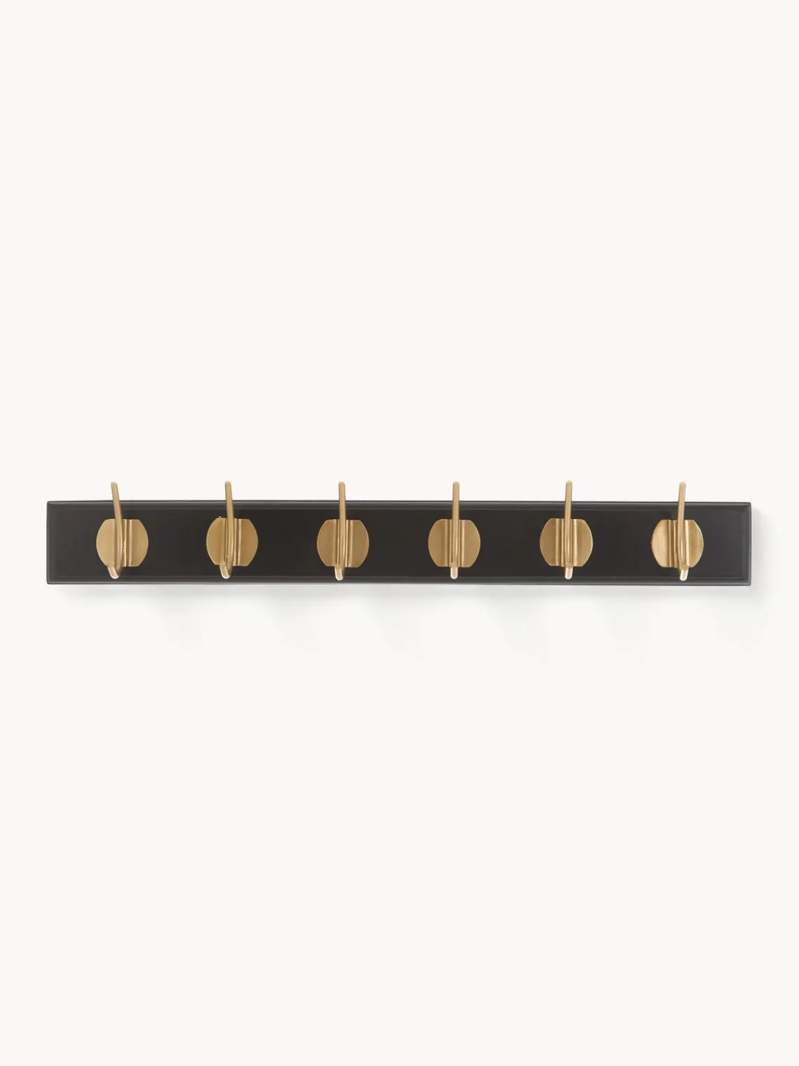 Sale Nordal Porte-manteau mural en bois Edgy Noir, laiton