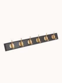 Sale Nordal Porte-manteau mural en bois Edgy Noir, laiton