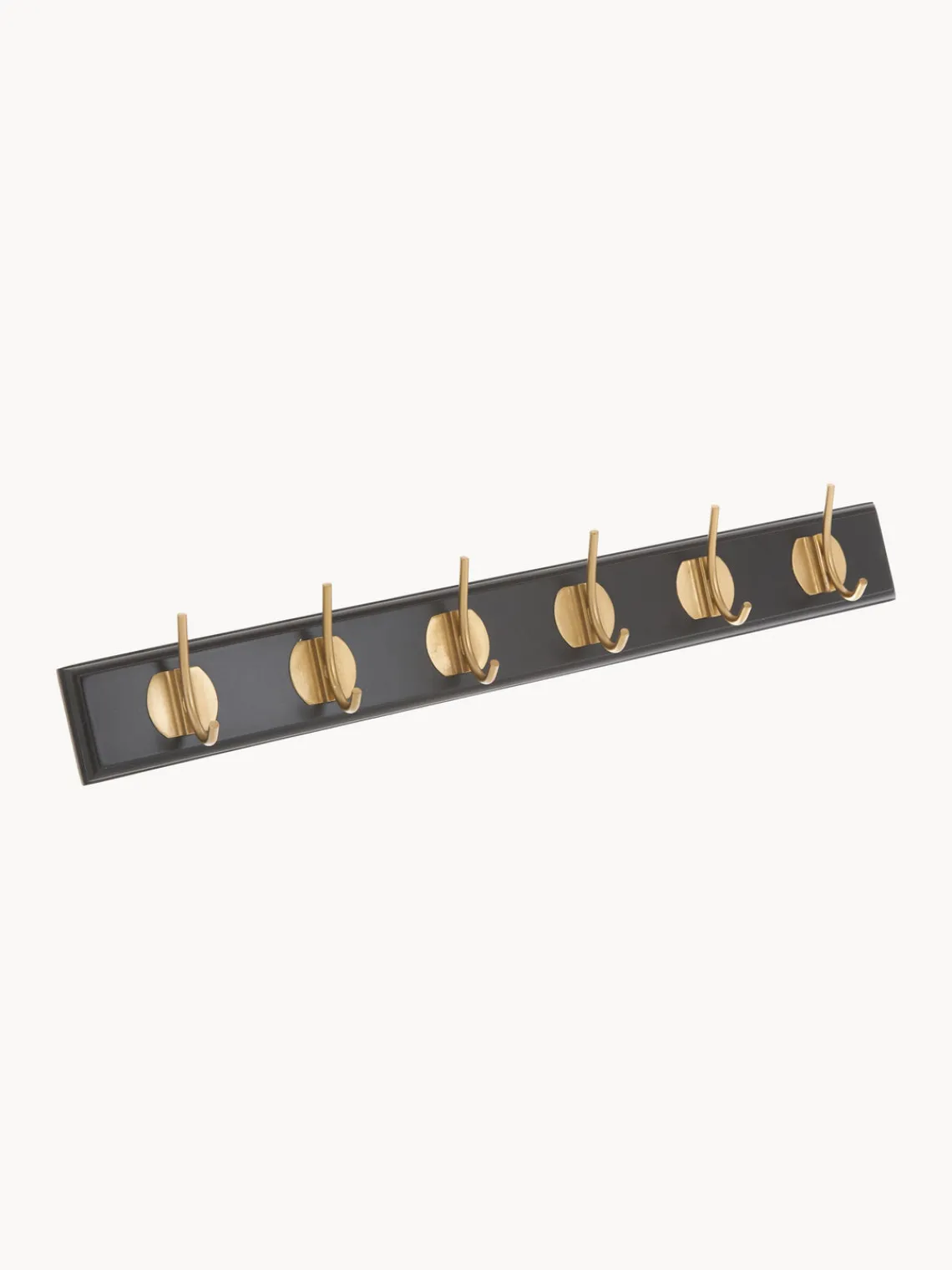 Sale Nordal Porte-manteau mural en bois Edgy Noir, laiton