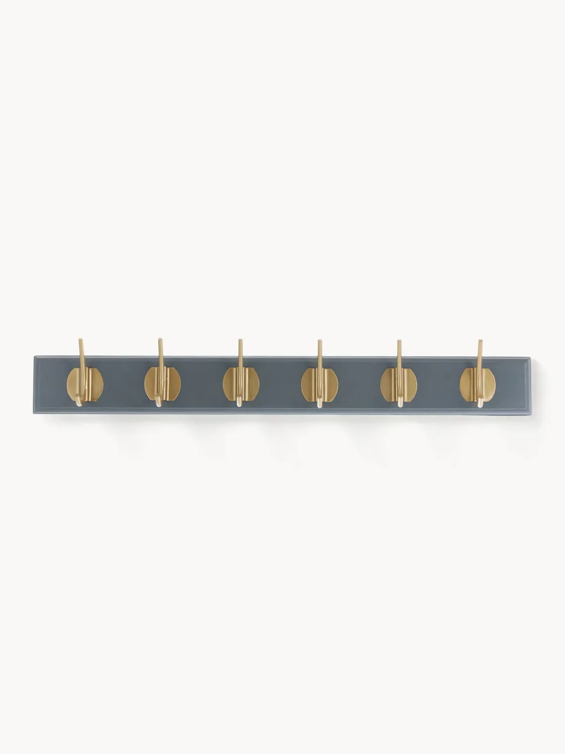 Hot Nordal Porte-manteau mural en bois Edgy Gris, laiton