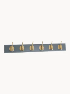 Hot Nordal Porte-manteau mural en bois Edgy Gris, laiton