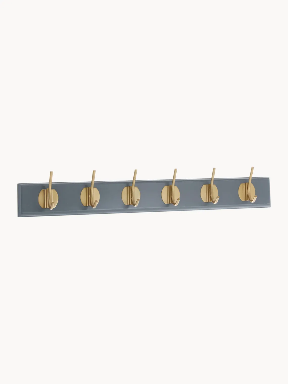 Hot Nordal Porte-manteau mural en bois Edgy Gris, laiton