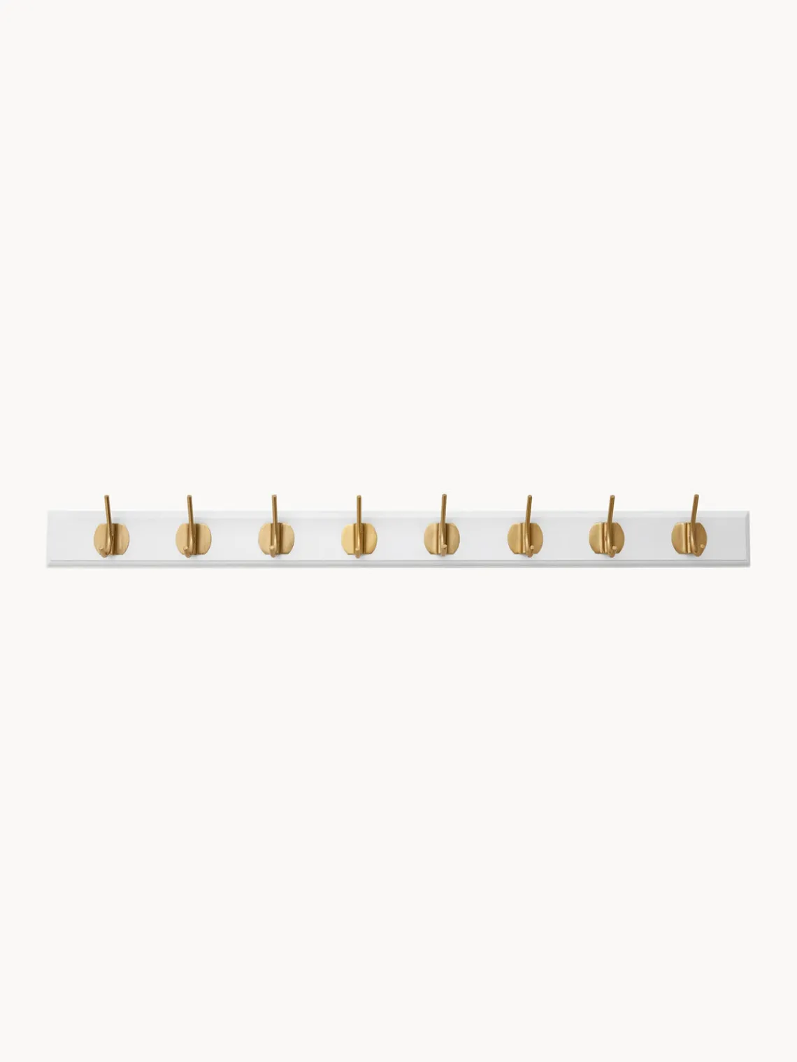 Online Nordal Porte-manteau mural en bois Edgy Blanc, doré