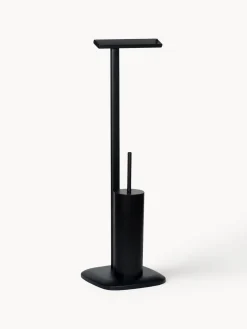 Outlet ANDREA HOUSE Porte-rouleaux WC avec brosse de toilette Deptford Noir
