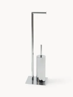 Sale ANDREA HOUSE Porte-rouleaux WC avec brosse de toilette Deptford Argenté