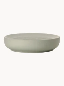 New Zone Denmark Porte-savon à surface veloutée Ume Vert sauge