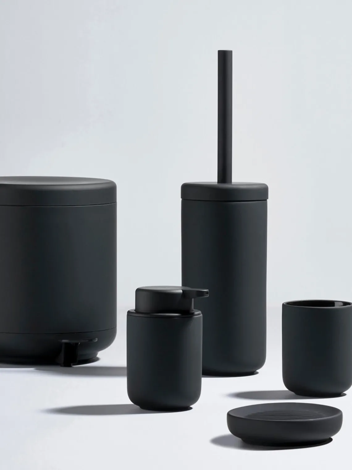 Discount Zone Denmark Porte-savon à surface veloutée Ume Noir