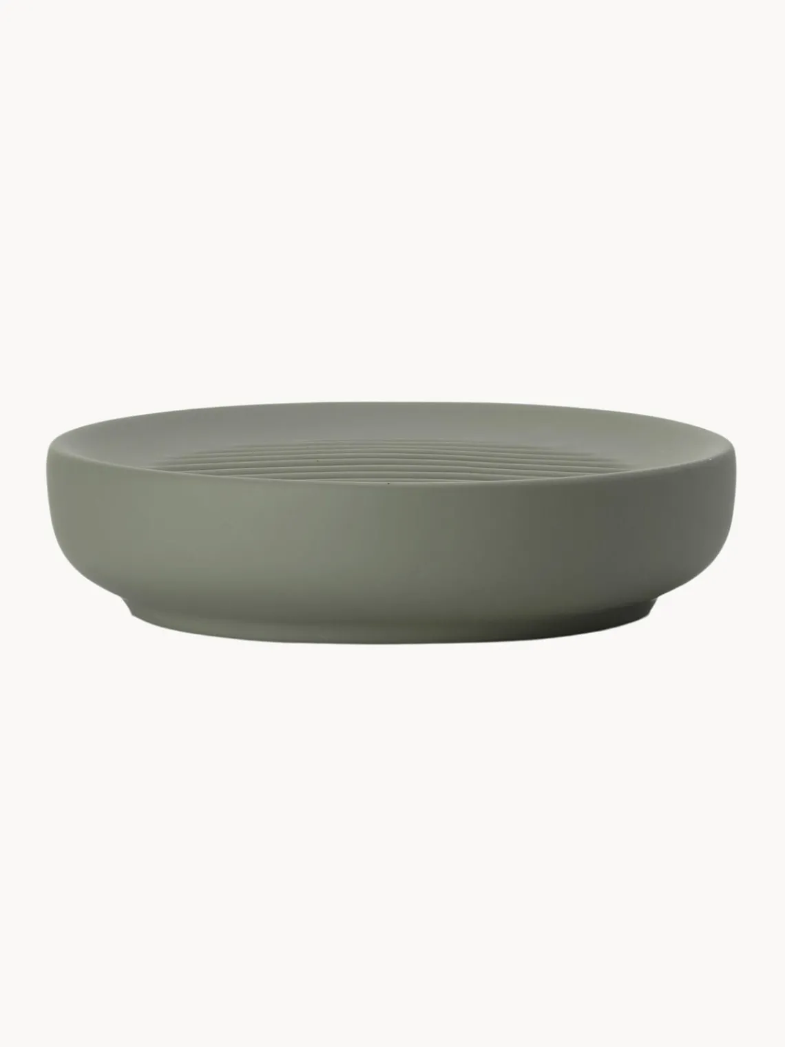 Discount Zone Denmark Porte-savon à surface veloutée Ume Vert olive