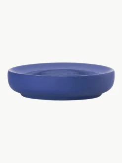 Hot Zone Denmark Porte-savon à surface veloutée Ume Bleu roi
